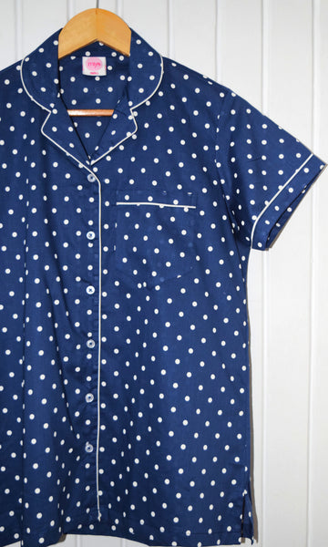 Classic Polka Dot Cotton PJ Set