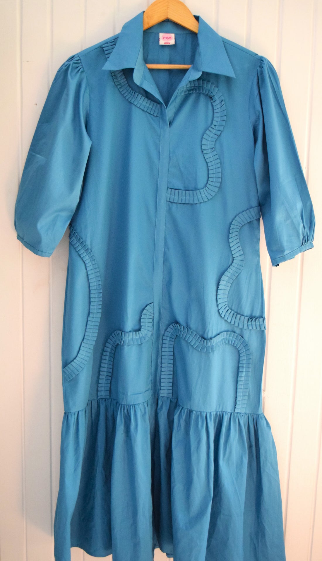 Ocean Waves Frill Dress