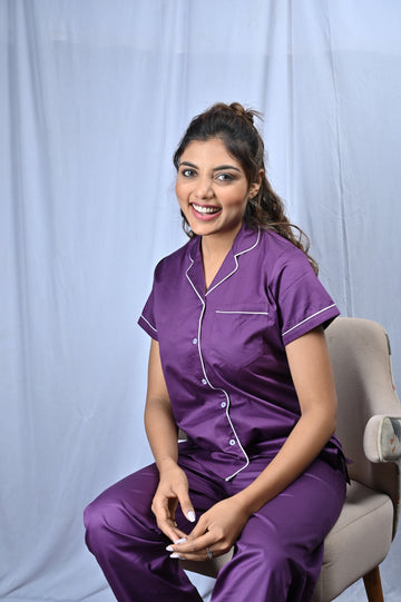 Solid Purple Pj Set