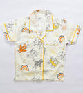 Airplane Print Kids Cotton PJ Set | Soft & Comfy Nightwear