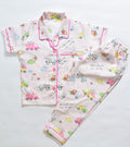 Pink Cars Print Kids Cotton PJ Set | Soft & Cozy Nightwear for Kids