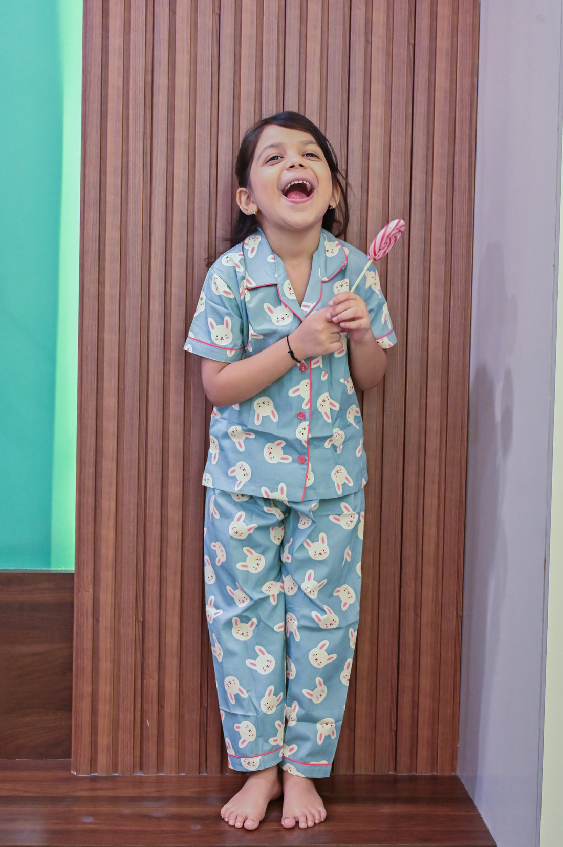 Green Bunny Kids Nightwear