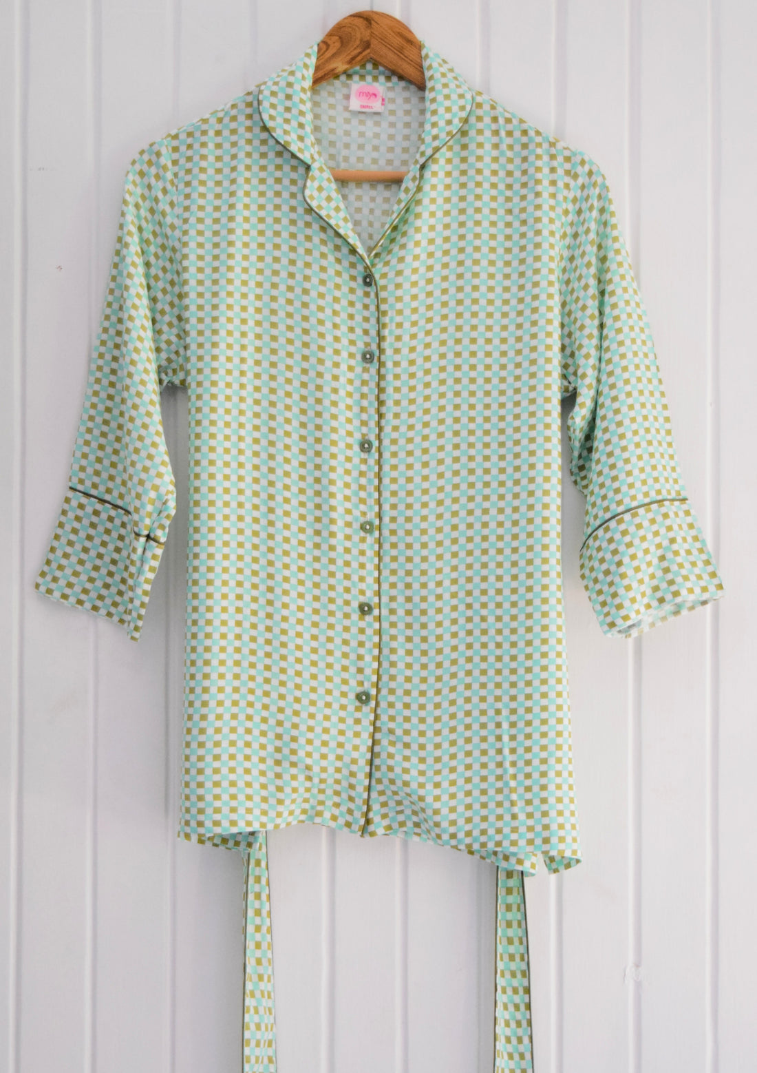 Serene Checks Cotton PJ Set