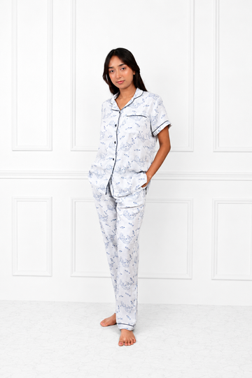 Mermaid Stripes Muslin Pj set
