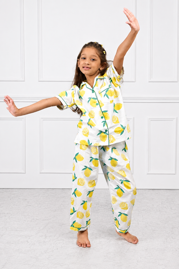 Lemon Night Kids Pj set