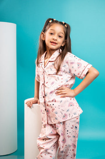 Pink Rainbow Kids Nightwear