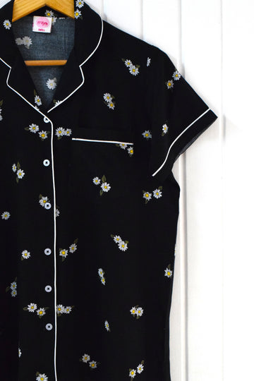 Midnight Daisy Cotton PJ Set