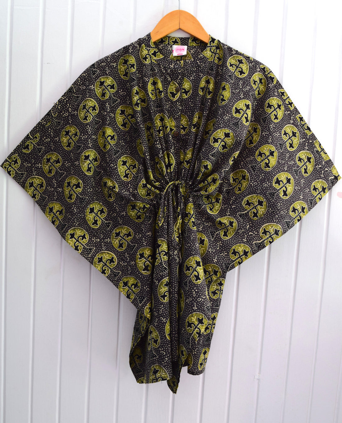 Regal Dusk Jaipuri Cotton Kaftan Set