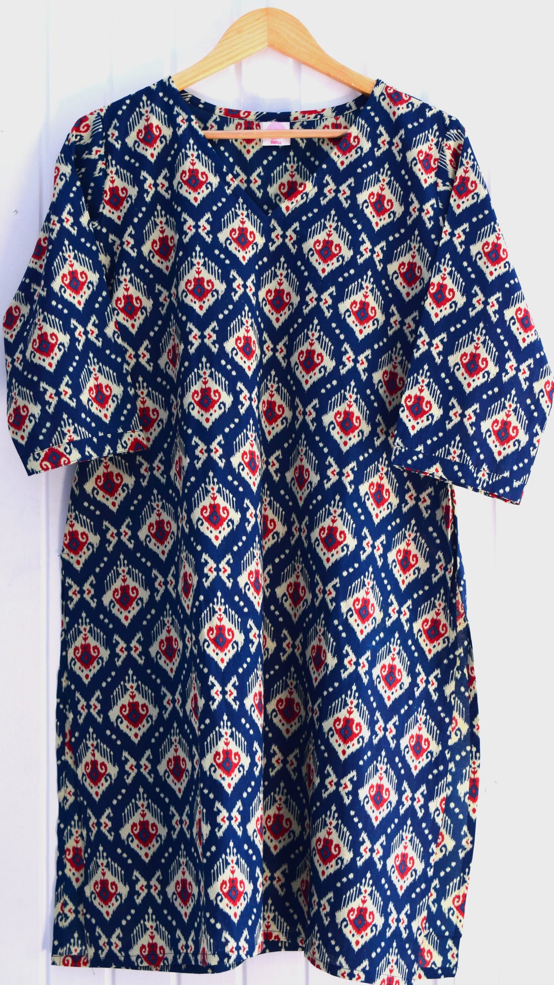 Indigo Bloom Jaipuri Cotton Ikat Loungewear Set
