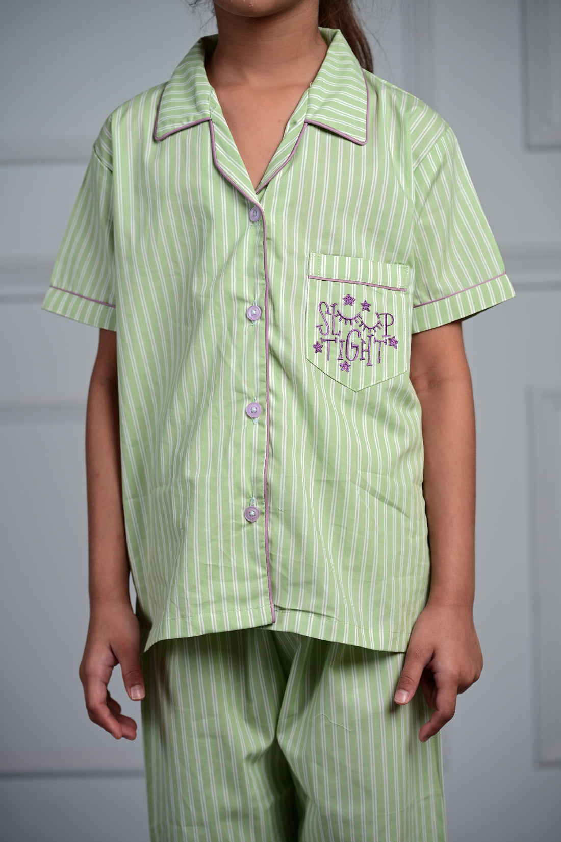Sleepy Night Stripes Kids Pj set
