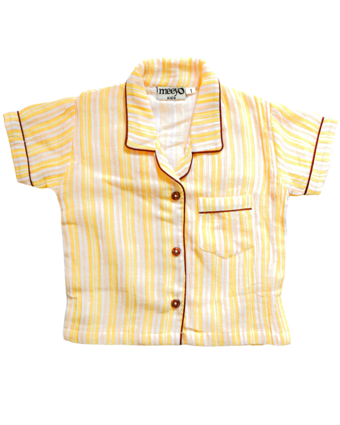Sunny Stripes Kids Cotton PJ Set