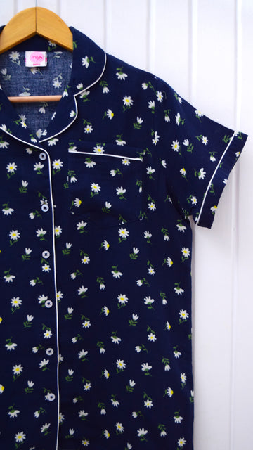 Midnight Bloom Cotton PJ Set